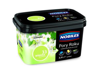 Zdjęcie: Farba lateksowa Pory Roku 2,5 L wiosna tatarakowa NOBILES