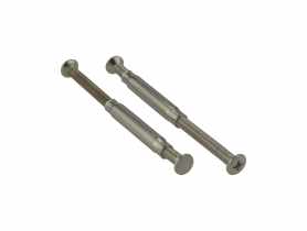 Śruby i tulejka do klamki AMB długi szyld 35-55 mm nikiel 2 sztuki METRO