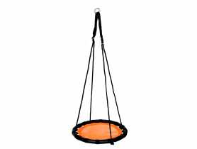 Huśtawka bocianie gniazdo pomarańczowa średnica 60 cm POLGAR