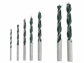 Wiertła do drewna 3-10 mm - 8 szt. w etui  MEGA