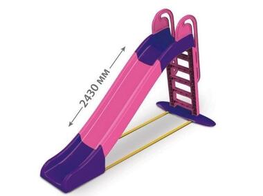 Zdjęcie: Zjeżdzalnia ogrodowa 243 cm różowo-fioletowa MIDEX