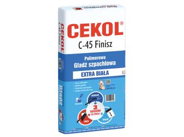 Zdjęcie: Gładź szpachlowa Finisz C-45, 5 kg biała CEKOL