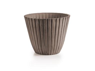 Zdjęcie: Donica z surowców wtórnych 15x15x15 cm taupe TIN TOURS