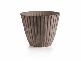 Donica z surowców wtórnych 15x15x15 cm taupe TIN TOURS