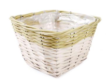 Zdjęcie: Osłonka wiklinowa 20x20x14 cm kwadratowa TIN TOURS
