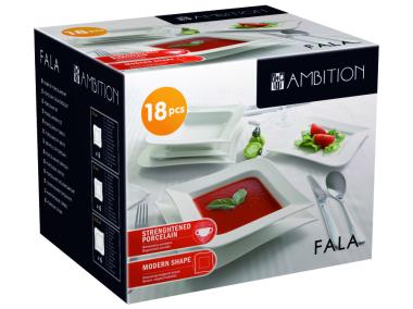 Zdjęcie: Komplet obiadowy Fala 18-elementowy AMBITION
