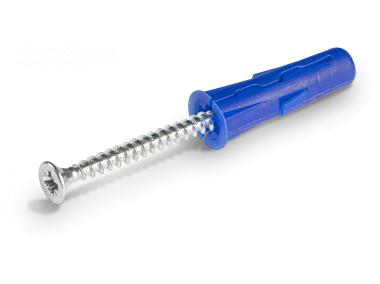 Zdjęcie: Zestaw kołków uniwersalnych UNO 5x24 mm 6x28 mm 8x32 mm z wkrętami i hakami 144 elementy RAWLPLUG