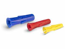 Zestaw kołków uniwersalnych UNO 5x24 mm 6x28 mm 8x32 mm z wkrętami i hakami 144 elementy RAWLPLUG