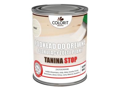 Zdjęcie: Podkład do drewna blokujący żółte plamy, biały Tanina Stop 500 ml COLORIT