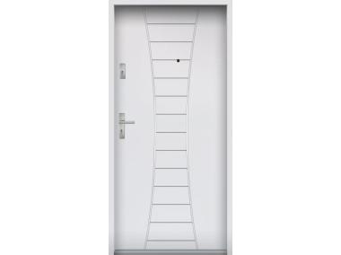 Zdjęcie: Drzwi wejściowe do mieszkań Bastion R-63 Biały 90 cm prawe OSP KR CENTER