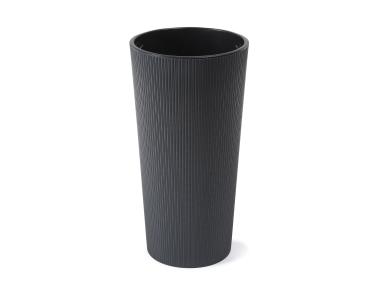 Zdjęcie: Donica Lilia 400 mm jumper recycled, antracyt LAMELA