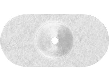 Zdjęcie: Podkładka stalowa owalna R-POW 80x40 mm powłoka aluminiowo-cynkowa 100 szt. RAWLPLUG