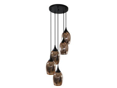 Zdjęcie: Lampa sufitowa wisząca Talerz 5x60 W miedziana CANDELLUX