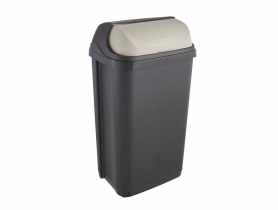 Kosz na śmieci z odchylaną pokrywą Rasmus 50 L grafit KEEEPER