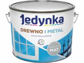 Emalia olejno-alkidowa drewno i metal popielaty 10 L mat JEDYNKA