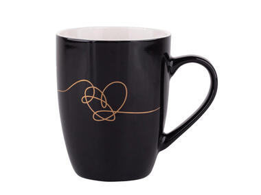 Zdjęcie: Kubek baryłka 300 ml In Love I czarny ALTOMDESIGN