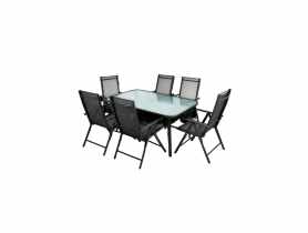 Zestaw mebli ogrodowych Max stól prostkątny 150x90 cm + 6 krzeseł OŁER