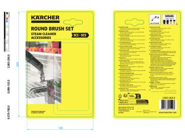 Zdjęcie: Zestaw okrągłych szczotek do parownicy SC 2.863-264.0 KARCHER