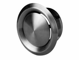 Anemostat metalowy nierdzewny 100 mm AWENTA
