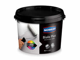 Farba akrylowa 9 L biała plus NOBILES