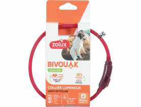 Obroża LED dla szczeniąt 20-40 cm czerwony ZOLUX
