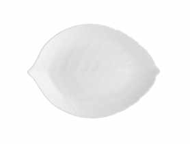 Półmisek Nocture White liść 25,5x17,5 cm ALTOMDESIGN