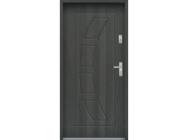 Zdjęcie: Drzwi wejściowe do mieszkań Bastion T-17 Grafit 80 cm (NW) lewe ODO KR CENTER