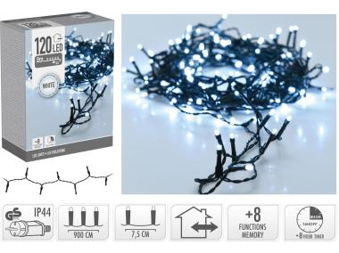 Zdjęcie: Łańcuch świetlny 9 m 120 led biały KOOPMAN