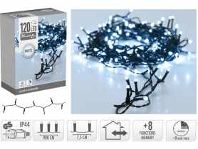 Łańcuch świetlny 9 m 120 led biały KOOPMAN
