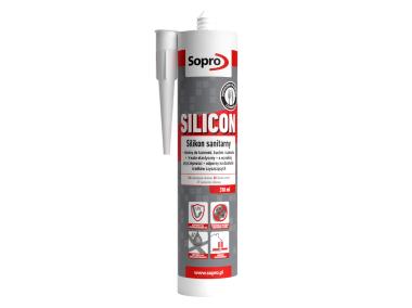 Zdjęcie: Silikon sanitarny pergamon 310 ml SOPRO