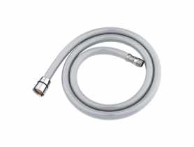 Wąż do baterii z wyciąganą wylewką 120 cm PVC silver TYCNER