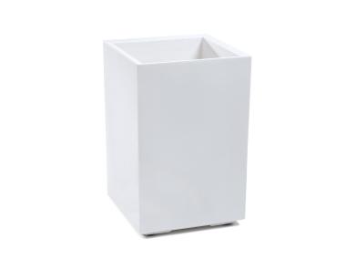 Zdjęcie: Kwietnik Karo 40x40x60 cm kremowy LAMELA