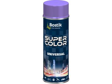 Zdjęcie: Lakier uniwersalny ogólnego zastosowania Super Color Universal liliowy RAL 4005 400 ml BOSTIK