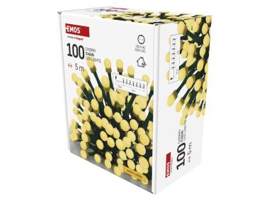 Zdjęcie: Lampki choinkowe 100 LED kulki 5 m IP20 WW EMOS