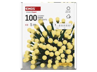 Zdjęcie: Lampki choinkowe 100 LED kulki 5 m IP20 WW EMOS
