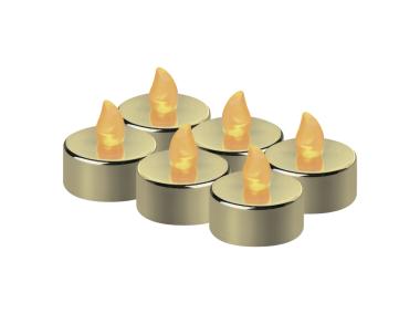 Zdjęcie: Świeczki tealight złote CR2032, vintage EMOS