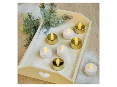 Zdjęcie: Świeczki tealight złote CR2032, vintage EMOS