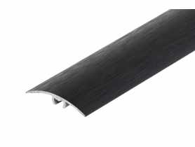 Profil progowy wciskany aluminium anoda szczotkowana 35 mm 1,8 m czarny CEZAR