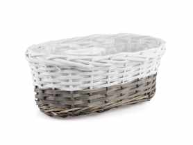 Balkonówka koszyk na kwiaty z folią 32x19x12 cm TIN TOURS