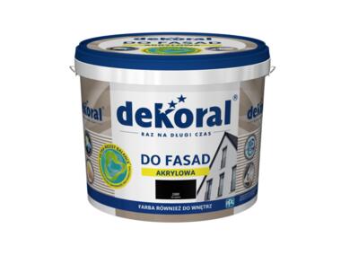 Zdjęcie: Farba fasadowa czarna 5 L Polinit DEKORAL
