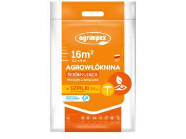 Zdjęcie: Agrowłóknina ściółkująca 50 g czarna 3,2 x 5 m, 14 szpilek AGRIMPEX PRO