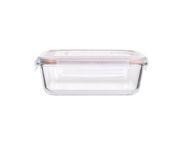 Zdjęcie: Pojemnik żaroodporny z pokrywką prostokątny 1 L - 20x15,5x7 cm Noble ALTOMDESIGN