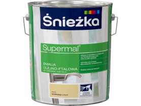 Emalia Supermal kremowy F575 10L ŚNIEŻKA