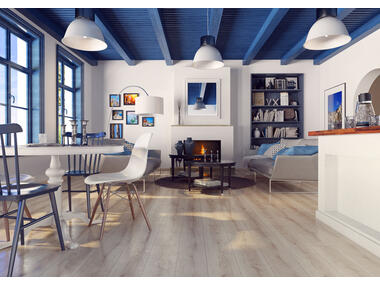 Zdjęcie: Panele laminowane Dąb Apolonia 8 mm AC4 v-fuga 5379 SWISS KRONO