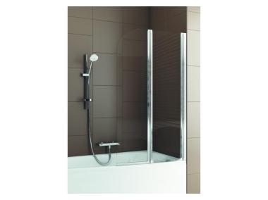 Zdjęcie: Parawan nawannowy Modern 1, 67x140 cm chrom mat szkło przejrzyste KFA