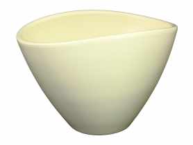 Osłonka doniczkowa Owal 405 - 26 cm kremowa CERMAX