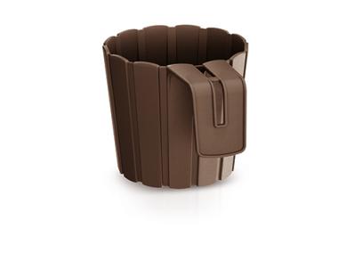Zdjęcie: Doniczka Boardee brąz 144x212x130 mm PROSPERPLAST