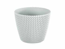 Doniczka Splofy biały 13 cm PROSPERPLAST
