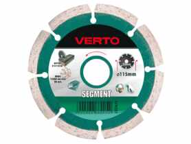 Tarcza diamentowa 115 x 22.2 mm, segmentowa VERTO