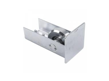 Zdjęcie: Rolka bramowa najazdowa 80x80 mm z zakończeniem METRO